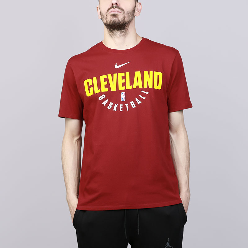 мужская бордовая футболка Nike Cleveland Cavaliers 927864-677 - цена, описание, фото 1