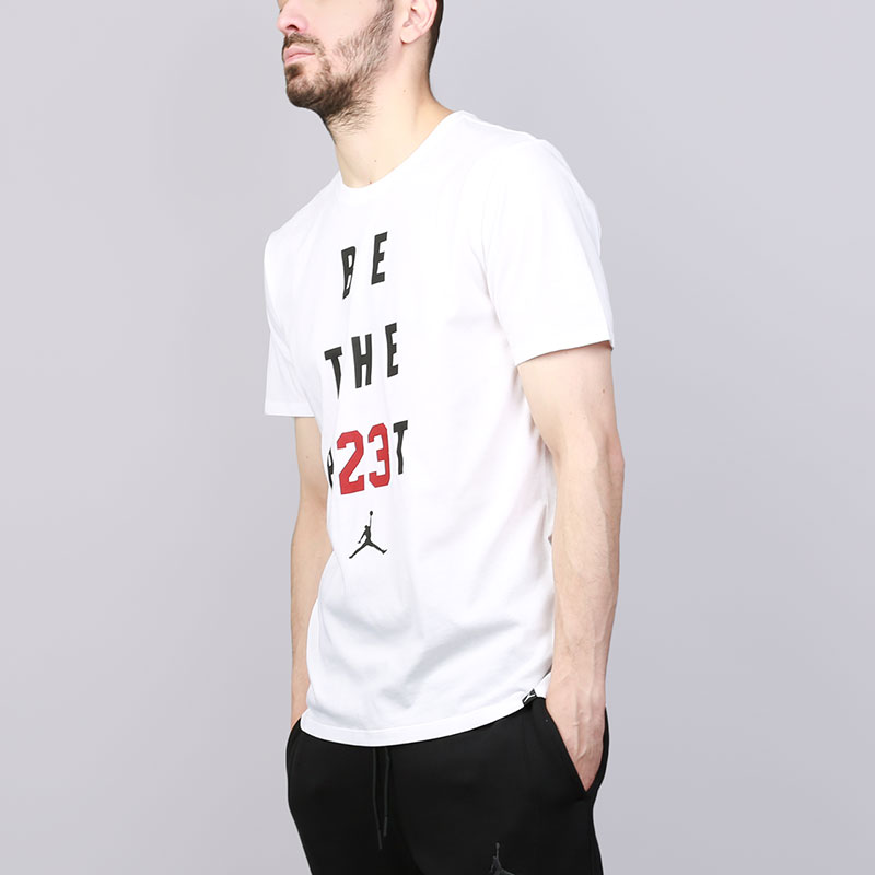 мужская белая футболка Jordan JMTC 895149-100 - цена, описание, фото 3
