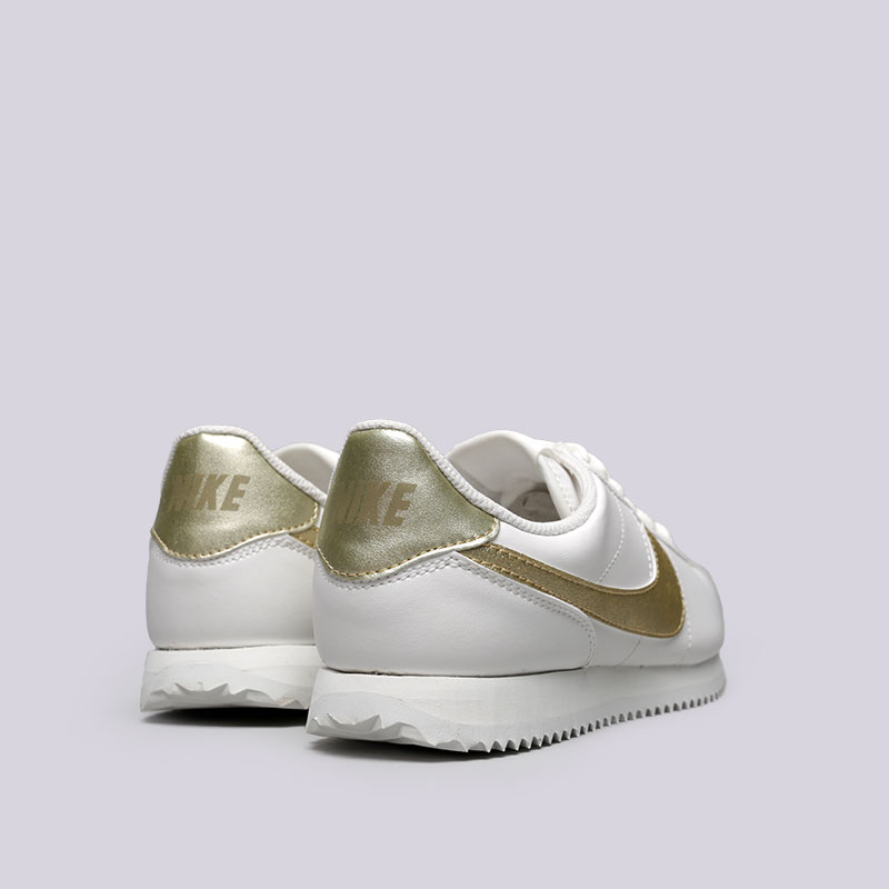женские белые кроссовки Nike Cortez Basic SL GS 904764-105 - цена, описание, фото 4