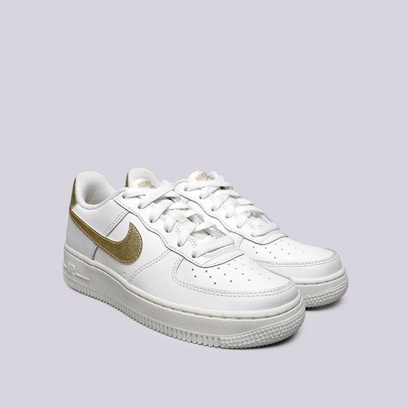 женские белые кроссовки Nike Air Force 1 GS 314219-127 - цена, описание, фото 3