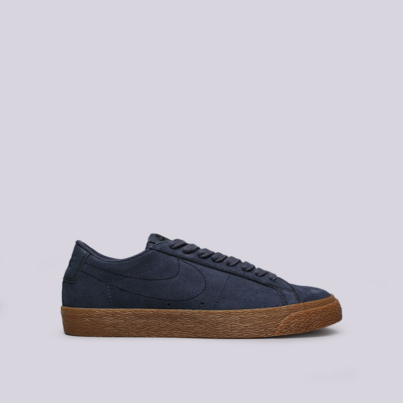 мужские синие кроссовки Nike SB Zoom Blazer Low 864347-400 - цена, описание, фото 1