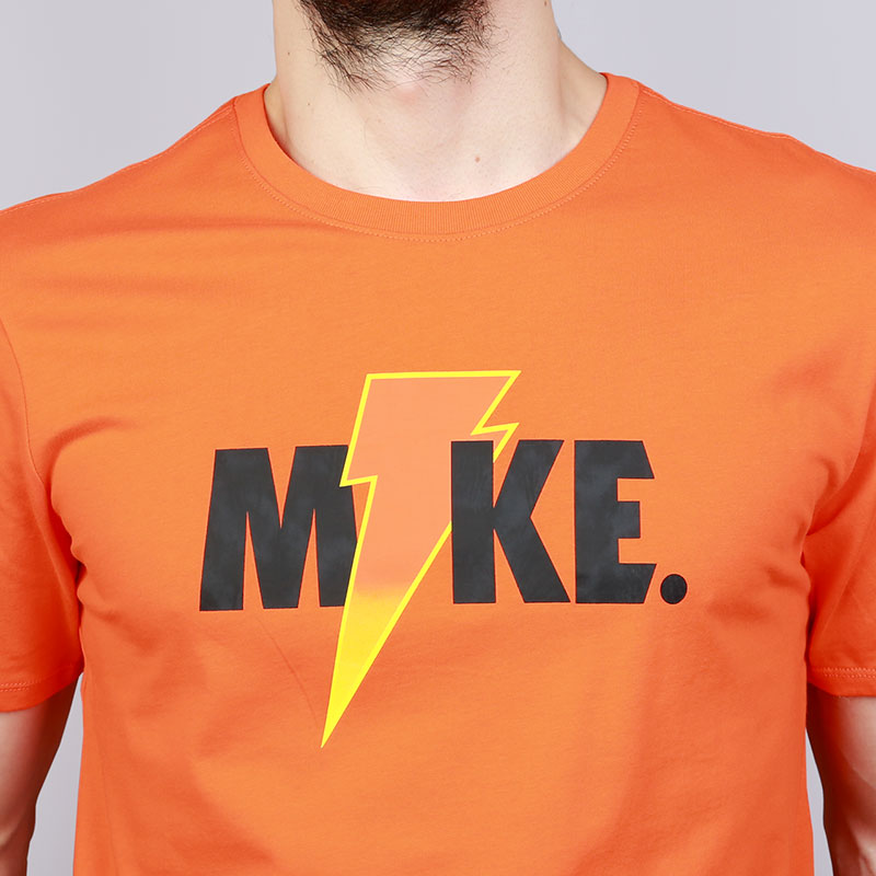 мужская оранжевая футболка Jordan Like Mike AJ1163-819 - цена, описание, фото 2