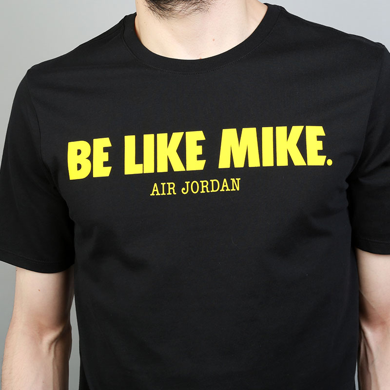 мужская черная футболка Jordan Be Like Mike AJ1161-010 - цена, описание, фото 2