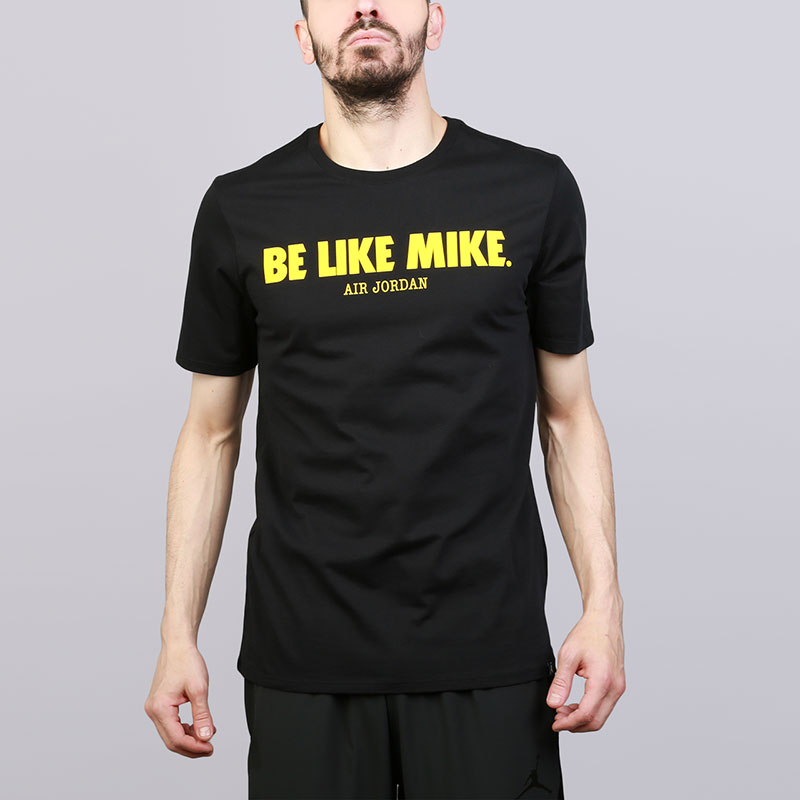 мужская черная футболка Jordan Be Like Mike AJ1161-010 - цена, описание, фото 1