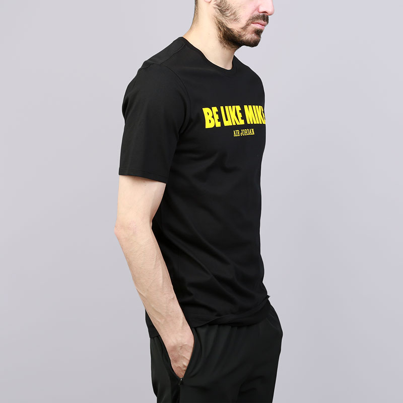 мужская черная футболка Jordan Be Like Mike AJ1161-010 - цена, описание, фото 3