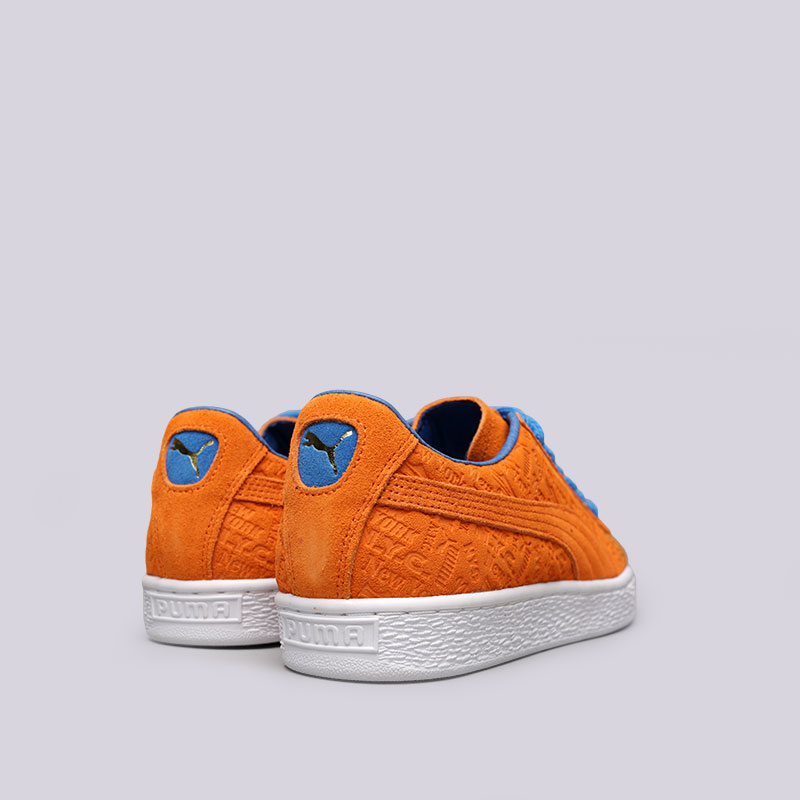 мужские оранжевые кроссовки PUMA Suede Classic NYC 36629301 - цена, описание, фото 4