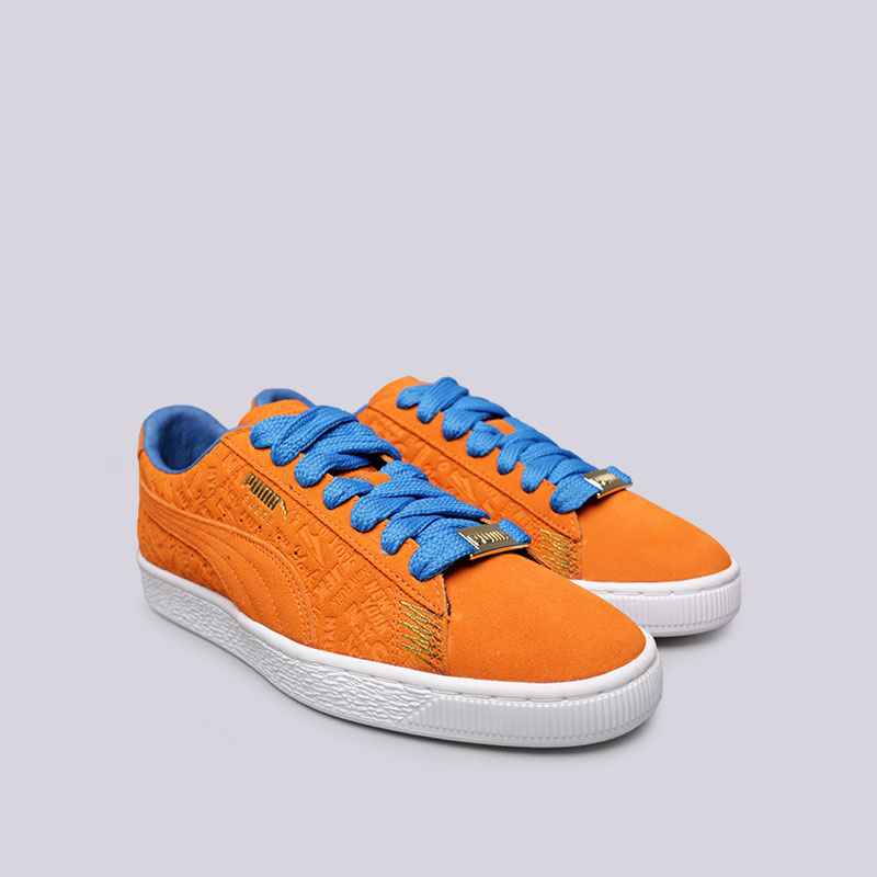 мужские оранжевые кроссовки PUMA Suede Classic NYC 36629301 - цена, описание, фото 3