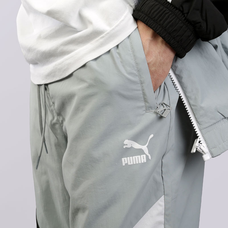 мужские серые брюки PUMA x Diamond Track Pants 57535401 - цена, описание, фото 4