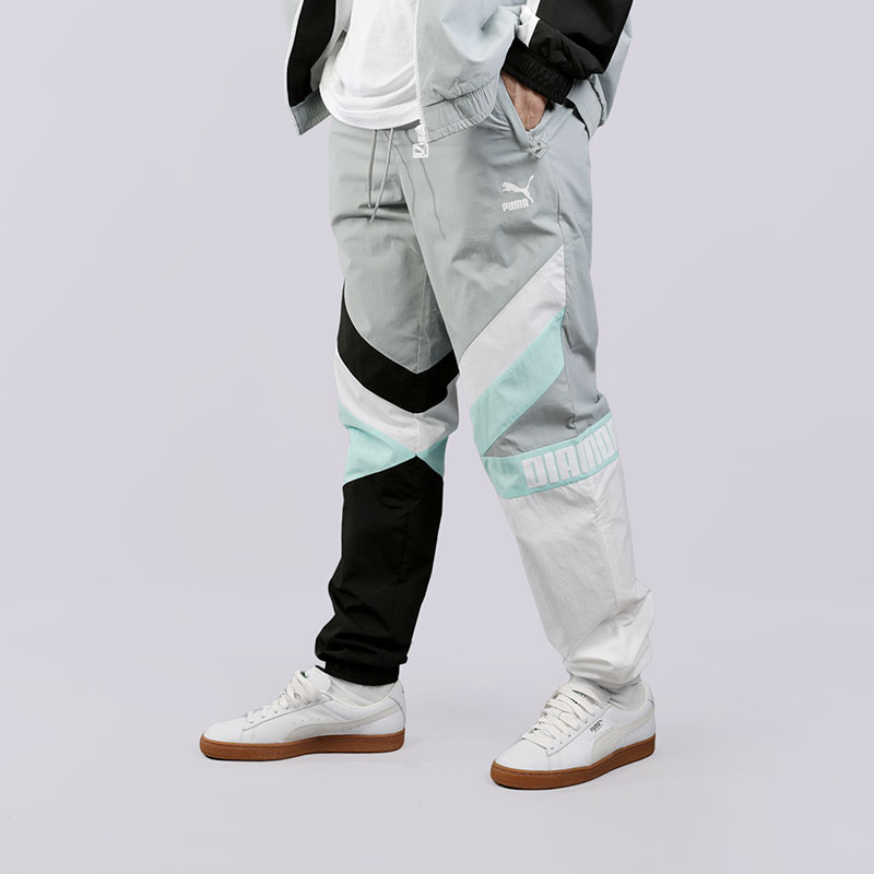 мужские серые брюки PUMA x Diamond Track Pants 57535401 - цена, описание, фото 2