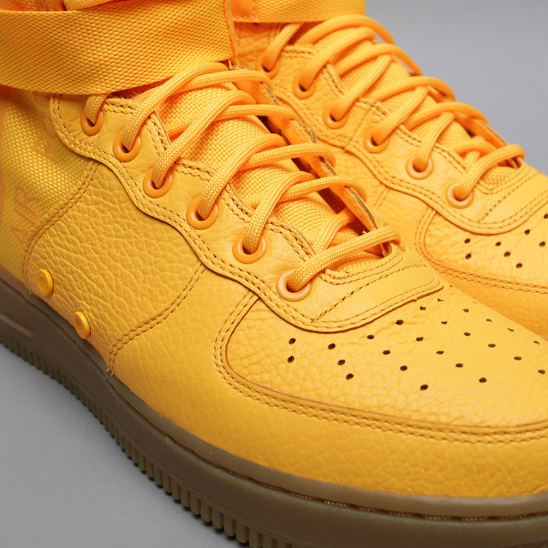 мужские желтые кроссовки Nike SF Air Force 1 Mid 917753-801 - цена, описание, фото 3