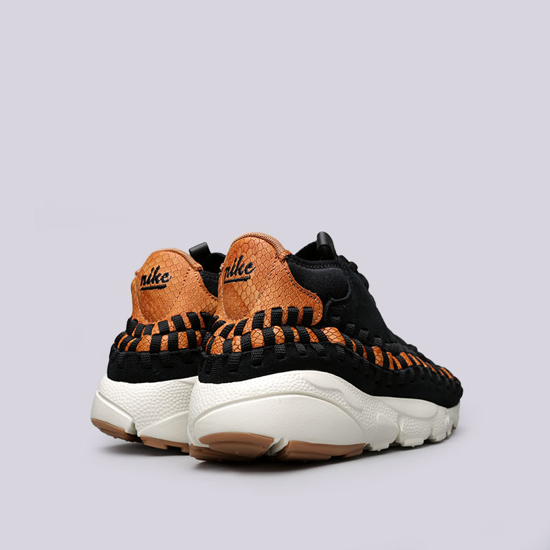 мужские черные кроссовки Nike Air Footscape Woven Chukka PRM 446337-002 - цена, описание, фото 4