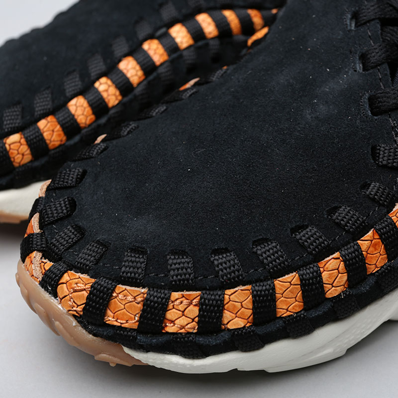 мужские черные кроссовки Nike Air Footscape Woven Chukka PRM 446337-002 - цена, описание, фото 5