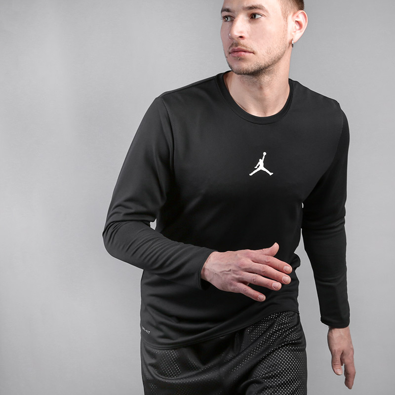   лонгслив Jordan Ultimate Flight Long-Sleeve Basketball Top 899373-010 - цена, описание, фото 1