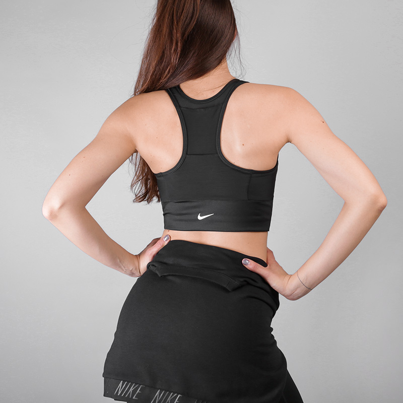 женский черный топ Nike SWOOSH POCKET 888605-010 - цена, описание, фото 4