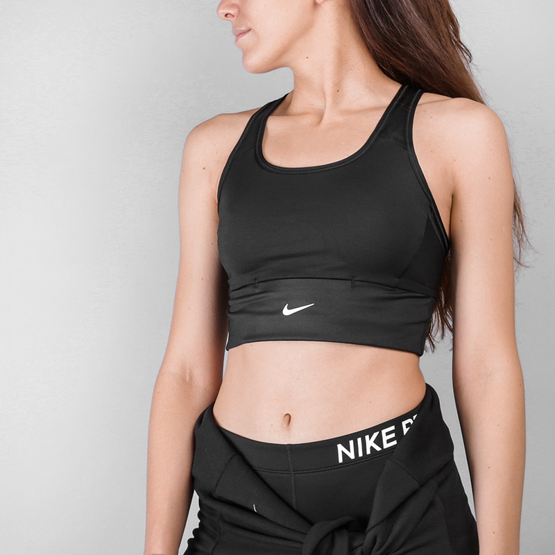 женский черный топ Nike SWOOSH POCKET 888605-010 - цена, описание, фото 2