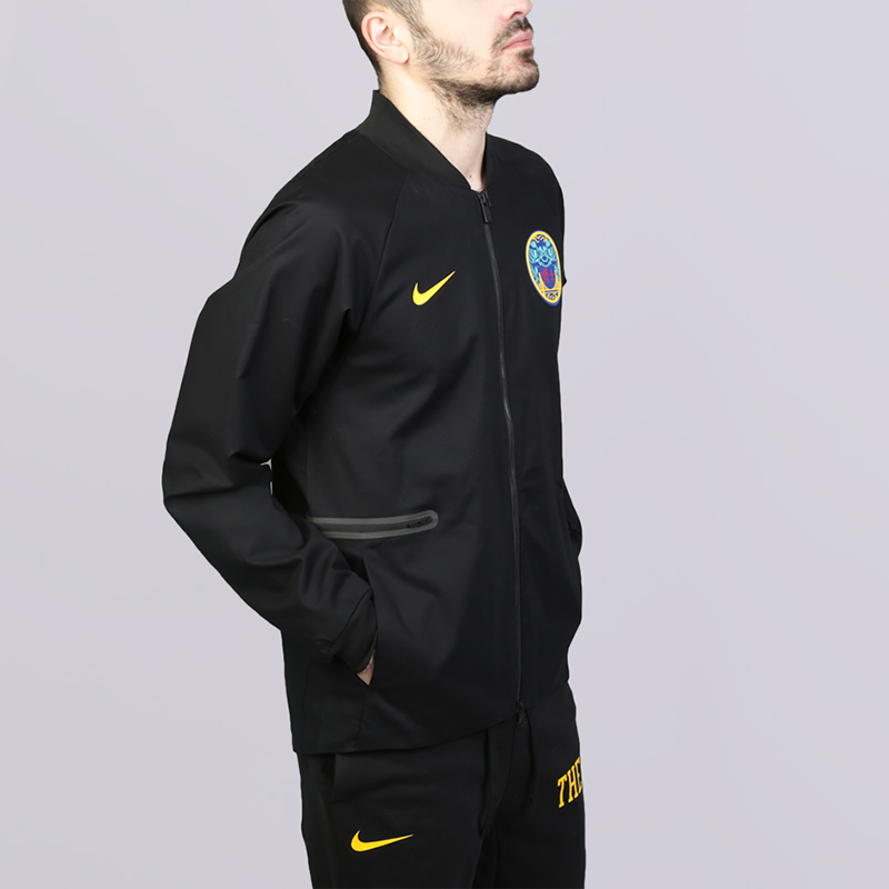мужская черная куртка Nike Golden State Warriors City Edition 899143-010 - цена, описание, фото 3