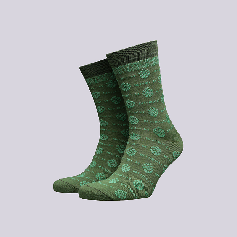 мужские зеленые носки Запорожец heritage Шишки Шишки 2-зел/хаки - цена, описание, фото 1