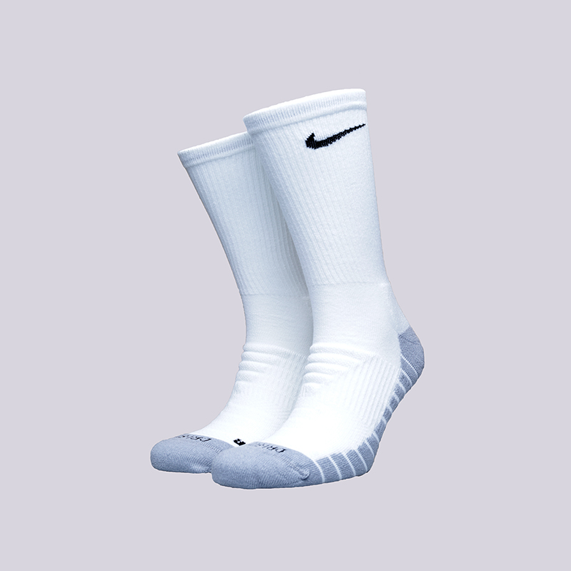 мужские белые носки Nike Dry Cush Crew (3 pair) SX5547-100 - цена, описание, фото 1