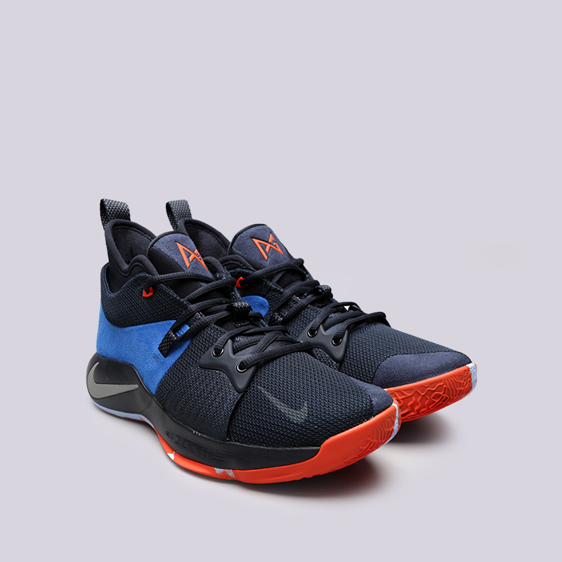 мужские синие баскетбольные кроссовки Nike PG 2 AJ2039-400 - цена, описание, фото 3