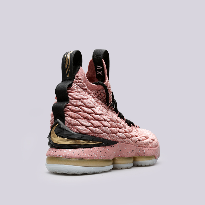 мужские розовые баскетбольные кроссовки Nike Lebron XV LMTD 897650-600 - цена, описание, фото 6