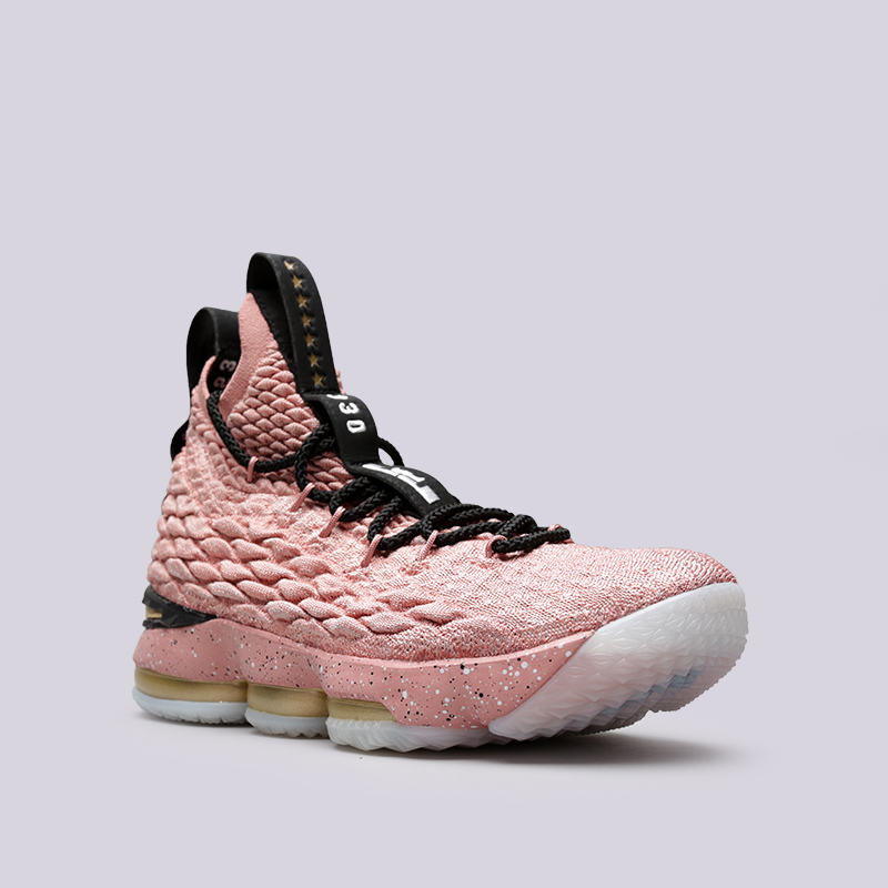 мужские розовые баскетбольные кроссовки Nike Lebron XV LMTD 897650-600 - цена, описание, фото 2