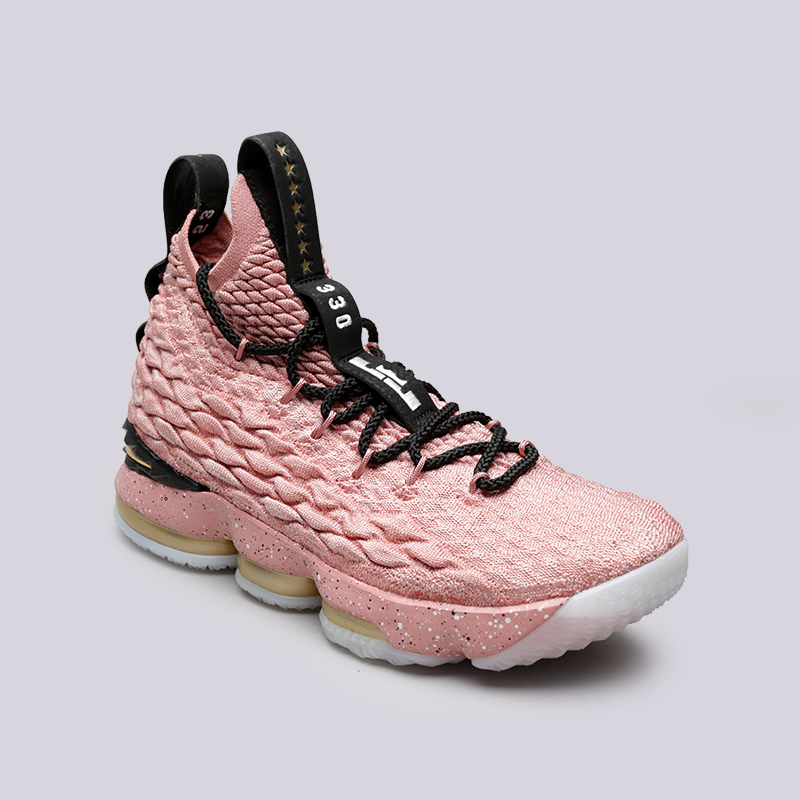 мужские розовые баскетбольные кроссовки Nike Lebron XV LMTD 897650-600 - цена, описание, фото 3