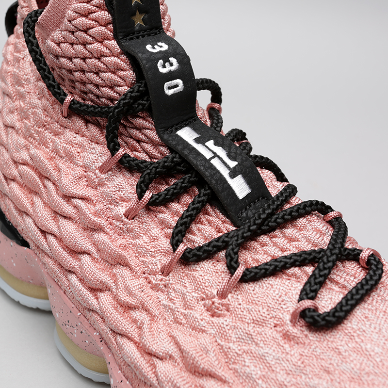 мужские розовые баскетбольные кроссовки Nike Lebron XV LMTD 897650-600 - цена, описание, фото 4