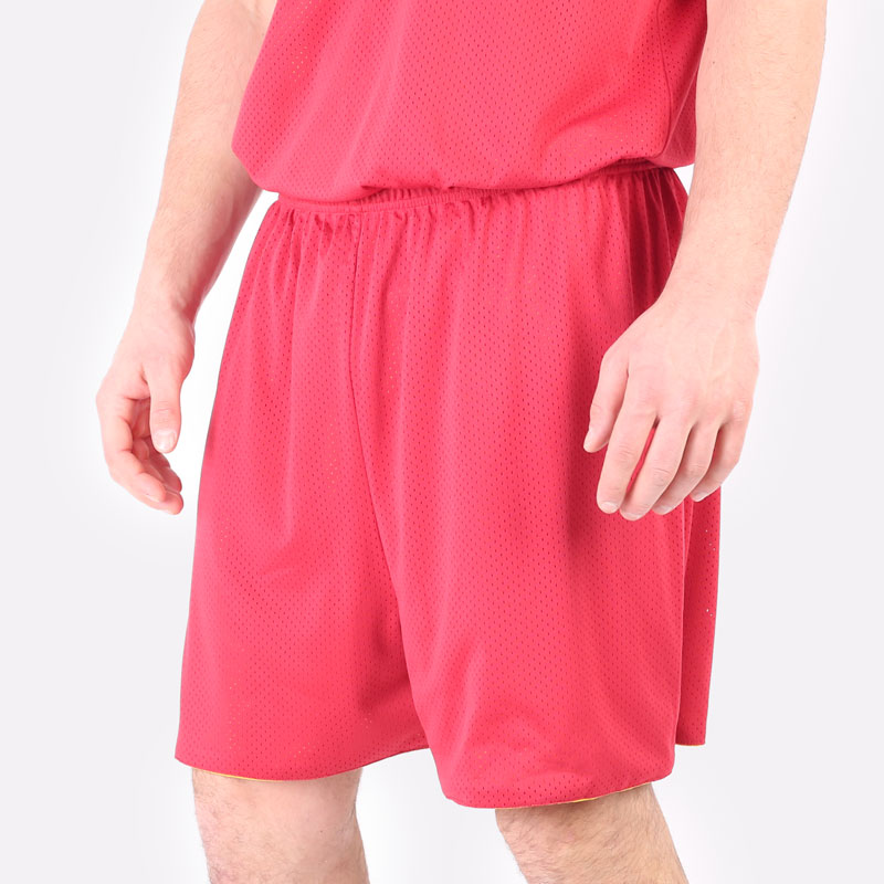 Мужские шорты Hard Basic (Bordeux/yellow) купить по цене 1550 руб в интернет-магазине Streetball