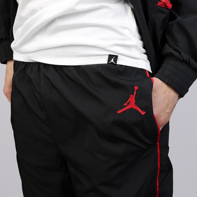 мужские черные брюки Jordan AJ3 WVN Pant Vault 897493-010 - цена, описание, фото 4
