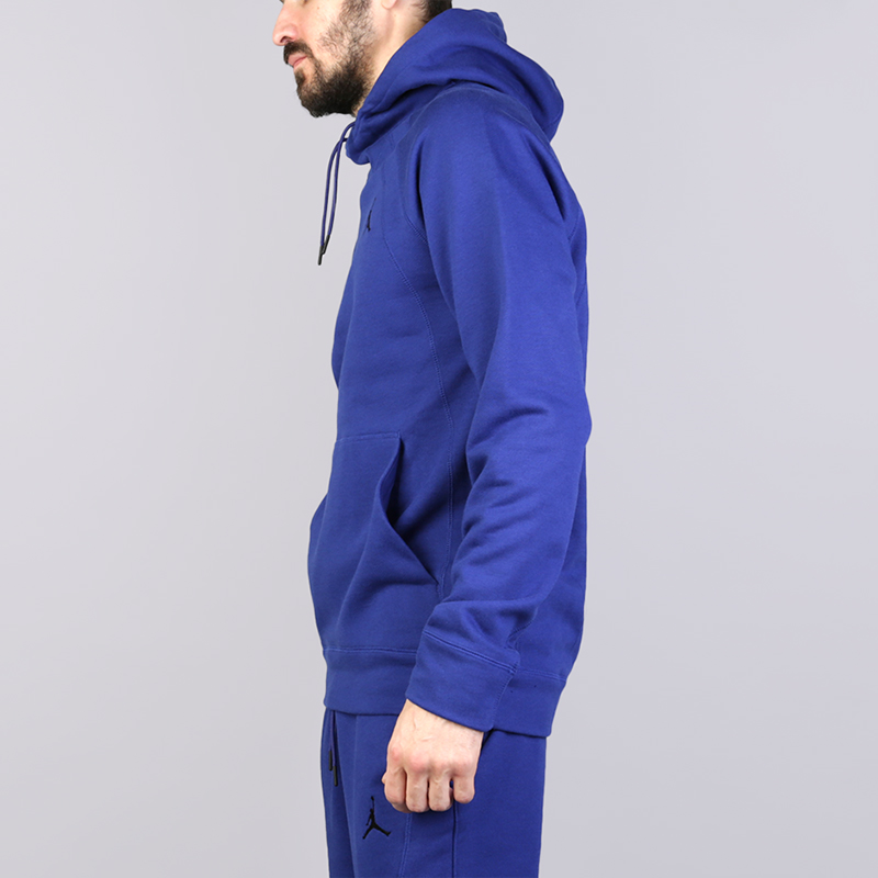 мужская синяя толстовка Jordan Sportswear Wings Fleece 860200-455 - цена, описание, фото 2