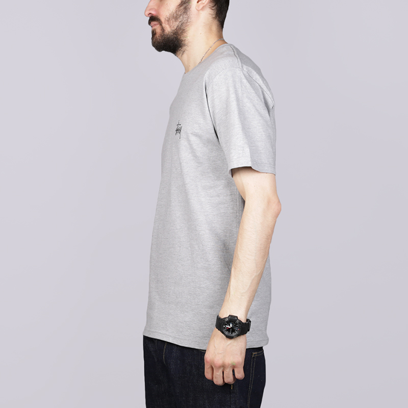 Мужская футболка Stussy Basic Stussy Tee (1904181-grey heather)  - цена, описание, фото 2