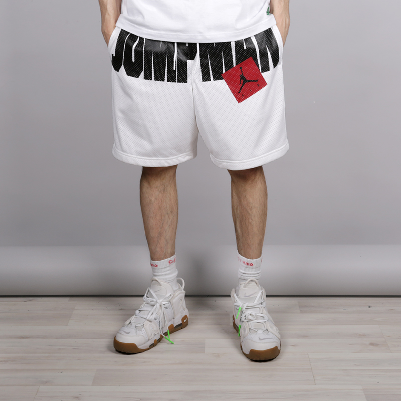 мужские белые шорты Jordan Jumpman Air AA4607-100 - цена, описание, фото 2