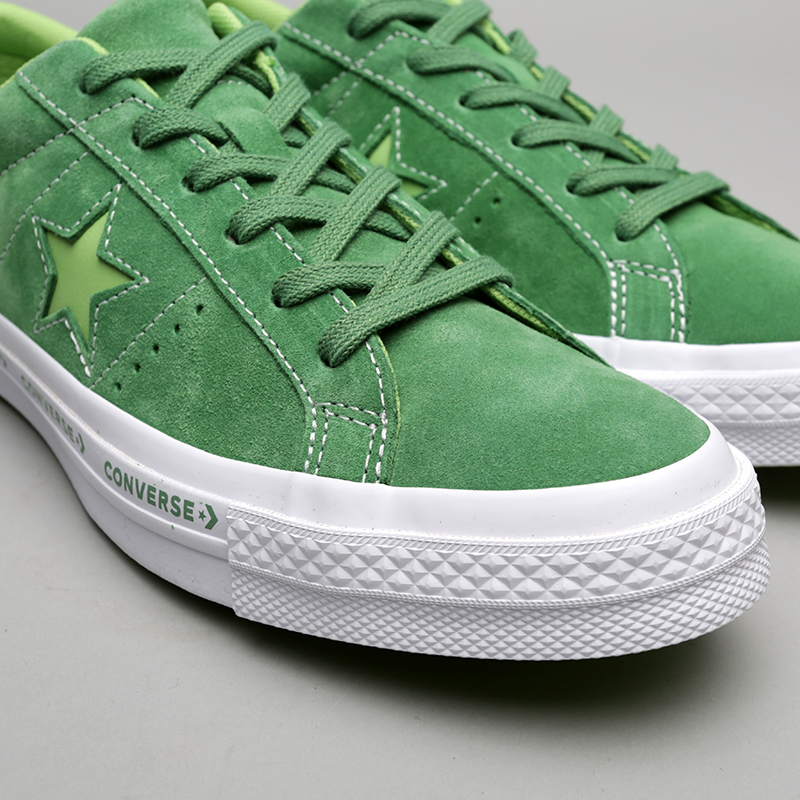 зеленые кроссовки Converse One Star OX 159816 - цена, описание, фото 5