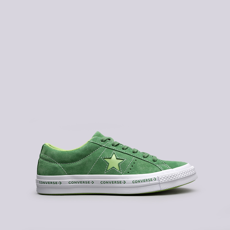  зеленые кроссовки Converse One Star OX 159816 - цена, описание, фото 1