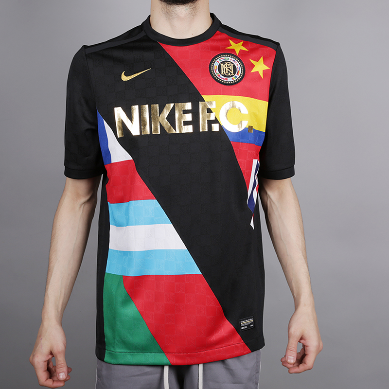 мужская черная футболка Nike F.C. 886872-012 - цена, описание, фото 3
