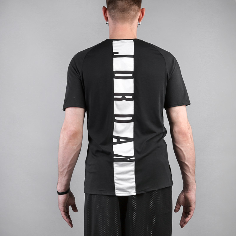 мужская черная футболка Jordan Dry Fit 23 Alpha Short 889713-013 - цена, описание, фото 3