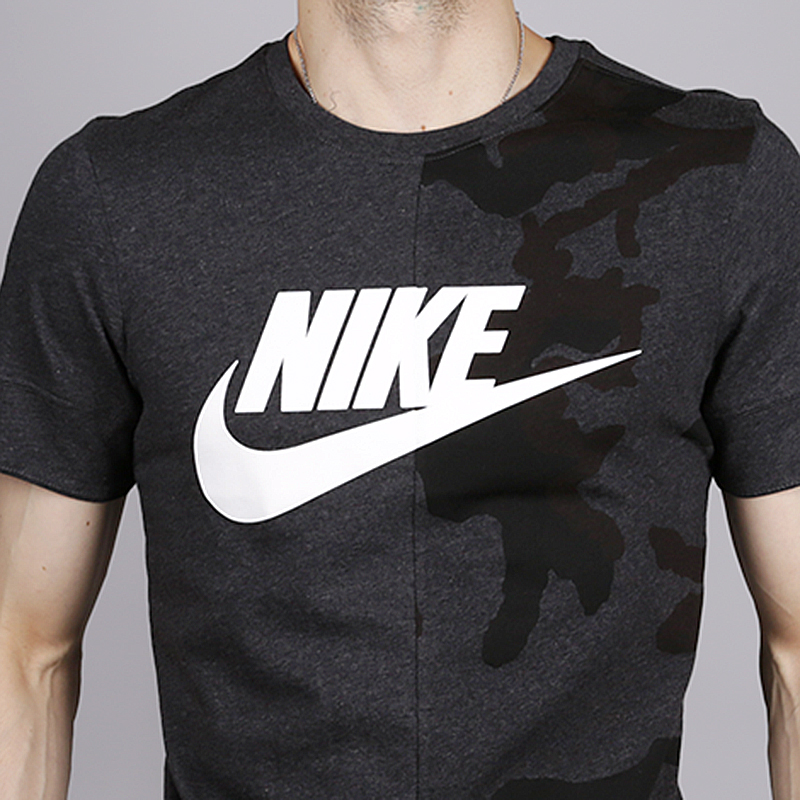 мужская черная футболка Nike AOP Tee AH6948-032 - цена, описание, фото 2