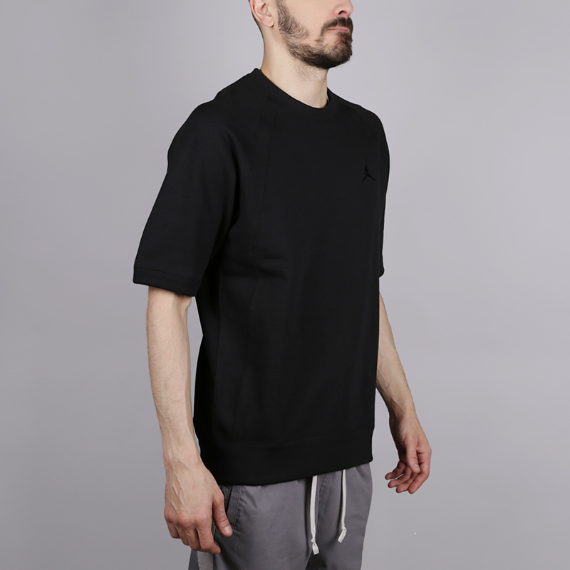 мужская черная толстовка Jordan Short-Sleeve Crew 891206-010 - цена, описание, фото 1