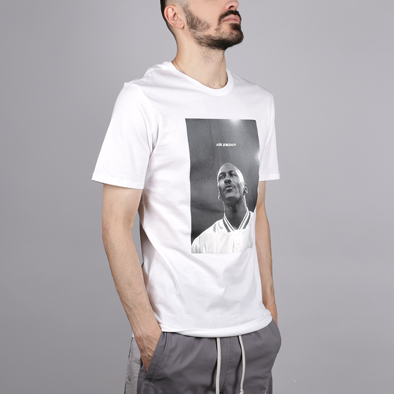 мужская белая футболка Jordan Photo Tee 907982-100 - цена, описание, фото 1