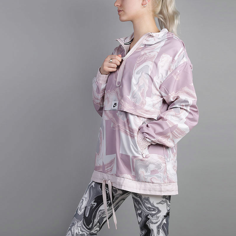 женская розовая куртка Nike Printed Jacket 908766-694 - цена, описание, фото 1