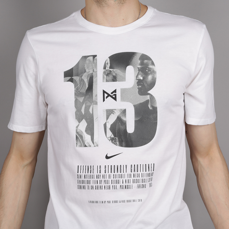 мужская белая футболка Nike PG 13 913475-100 - цена, описание, фото 2