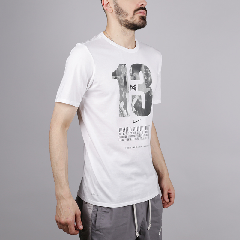мужская белая футболка Nike PG 13 913475-100 - цена, описание, фото 3