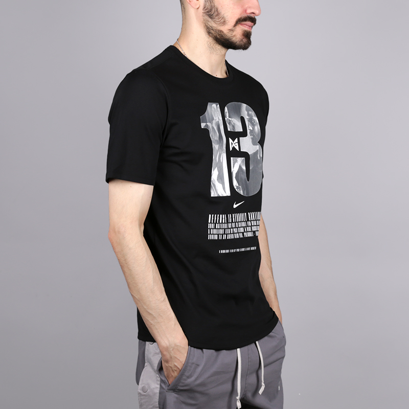 мужская черная футболка Nike PG 13 913475-010 - цена, описание, фото 3