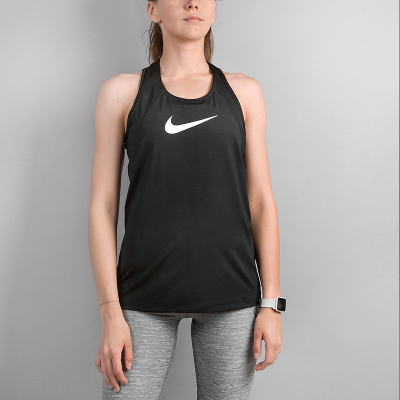 женская черная майка Nike Pro 889542-010 - цена, описание, фото 2