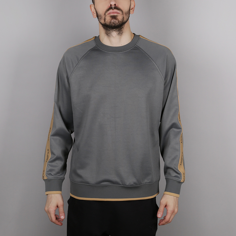 

Толстовка Stussy Poly Track Crew, Серый