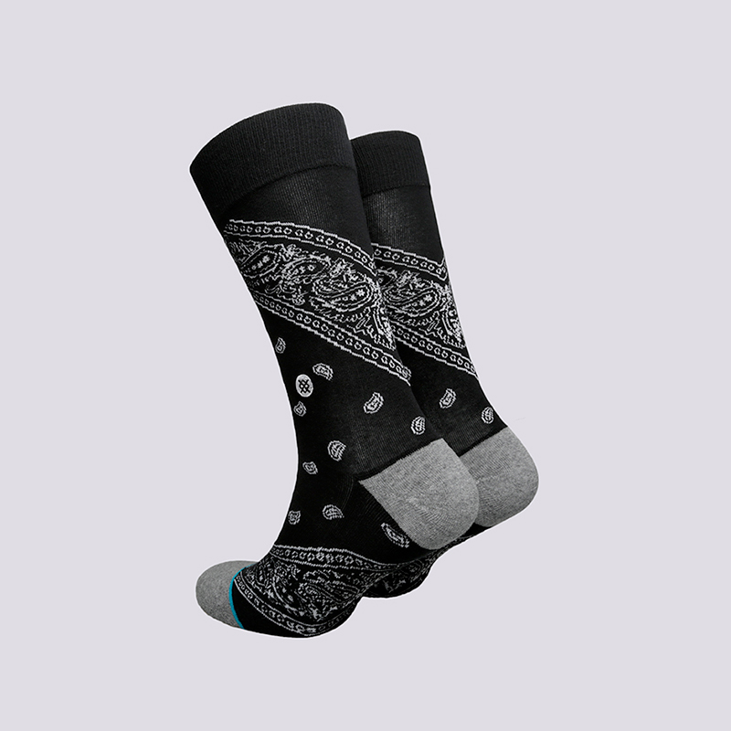 мужские черные носки Stance Barrio M200B14BAR-BLK BLACK - цена, описание, фото 2