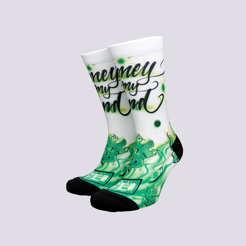 мужские белые носки Stance Airbrush Money M558A18AIM-MUL Multi - цена, описание, фото 1