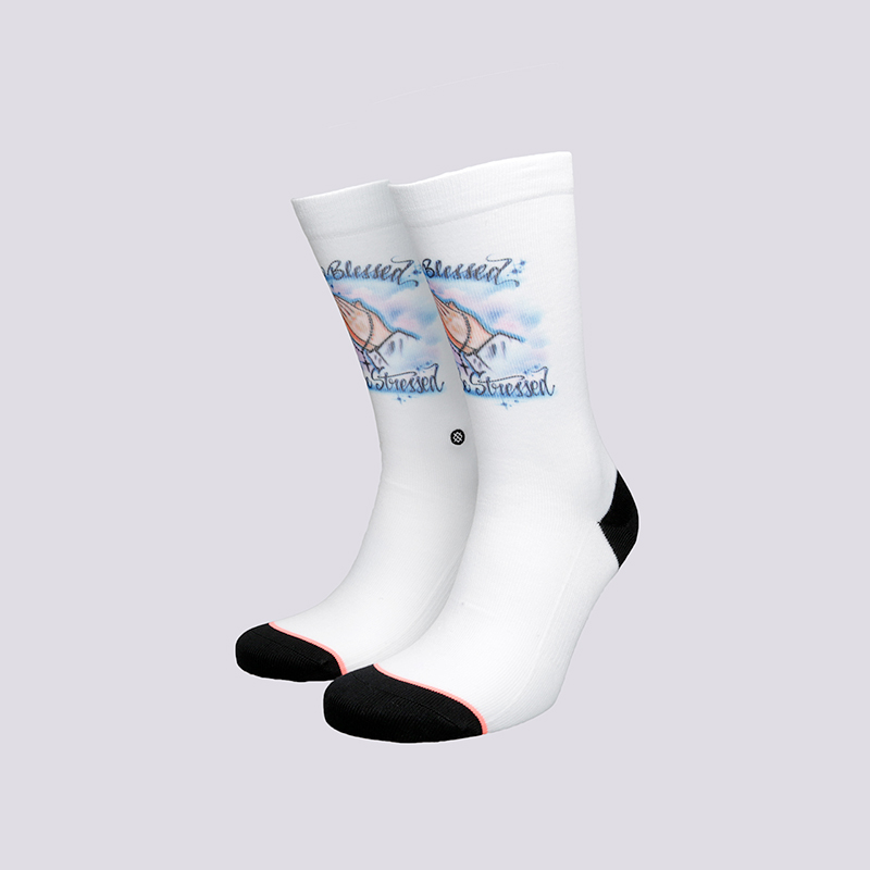 женские белые носки Stance Too Blessed W525B18TOO-WHT White - цена, описание, фото 1