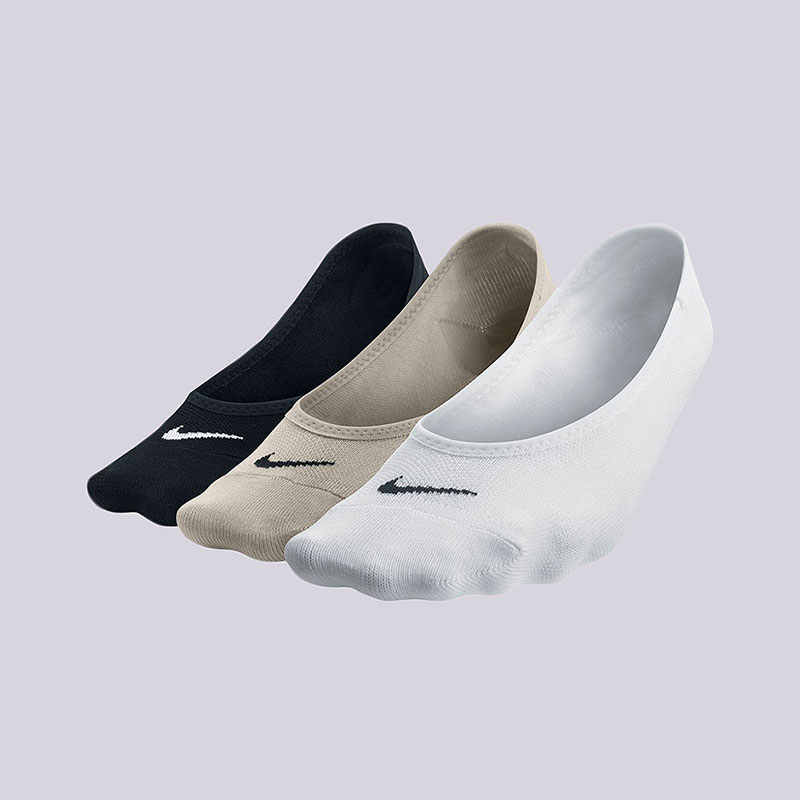 

Носки Nike Lightweight No Show, Белый;черный;бежевый