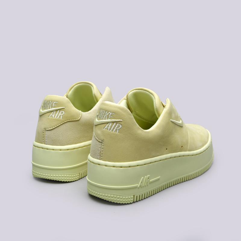 женские желтые кроссовки Nike WMNS Air Force 1 Sage XX AO1215-300 - цена, описание, фото 3